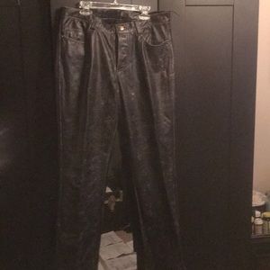 Just Cavalli men’s leather pants.